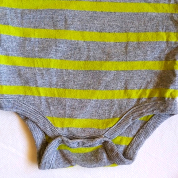 babyGap brannan bear striped short sleeve bodysuit diaper shirt 3 months baby - Picture 3 of 5